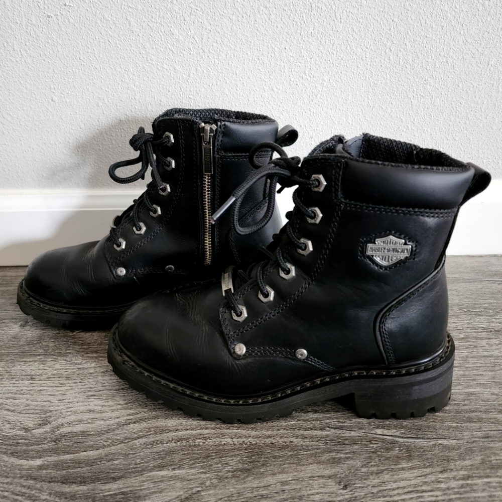 Harley Davidson Leather Riding Boots 7M